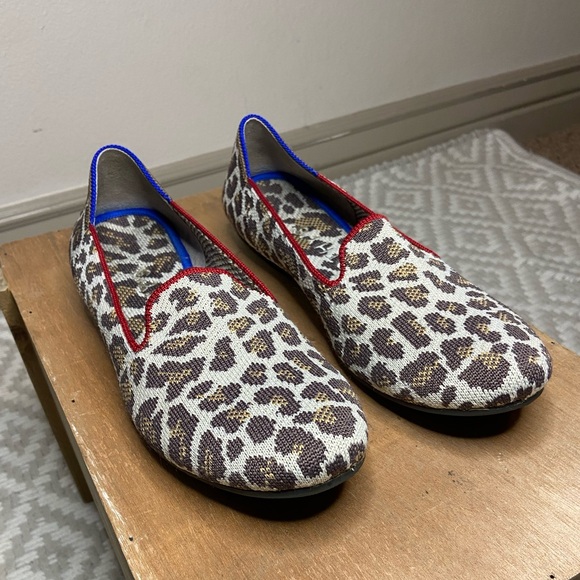 Rothy's Loafer Retired Mocha Spot Animal Leopard
Print Round Toe Flat Loafers - Picture 3 of 12